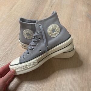 Platform converse 
Baby blue 
Brand new